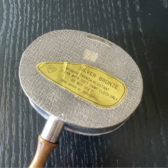 Vintage Silver Bronze Silver-Plated Tarnish Resistant With Lid Handle Jewelry Bo - Picture 8 of 11